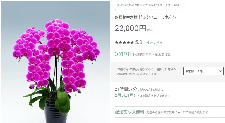ピンクハロー　値段：22.000円